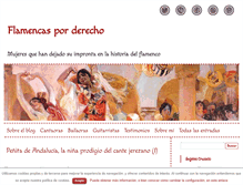 Tablet Screenshot of flamencasporderecho.com